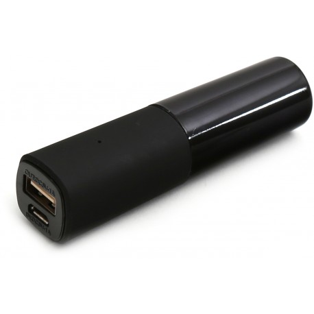 Platinet lādētājs-akumulators Lipstick 2600mAh, melns