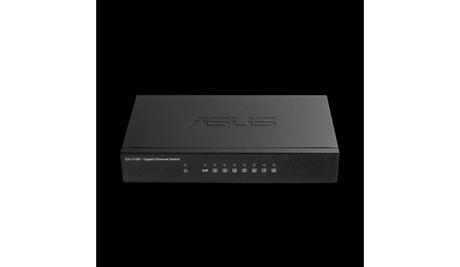 Asus Switch GX-U1081 Unmanaged, Desktop, 1 Gb