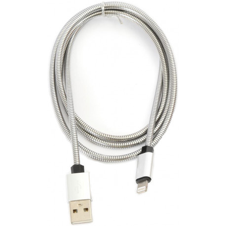 Omega cable Lightning Metal 1m, silver (44210)