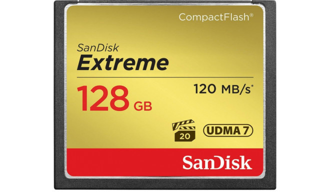 SanDisk memory card CF 128GB Extreme 120MB/s