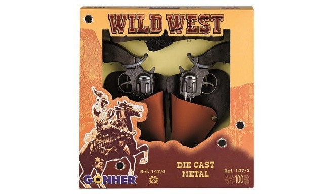 Pulio mängurelv Wild West Cowboy Revolver Gonher 147/0