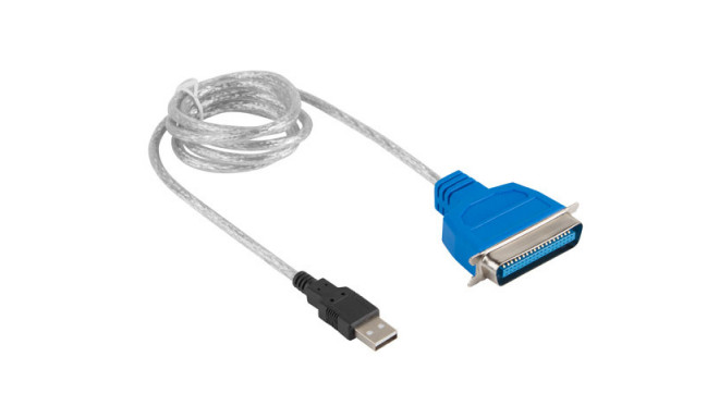 USB-A(M)->LPT 36PIN(M) ADAPTER CABLE 140CM WHITE LANBERG