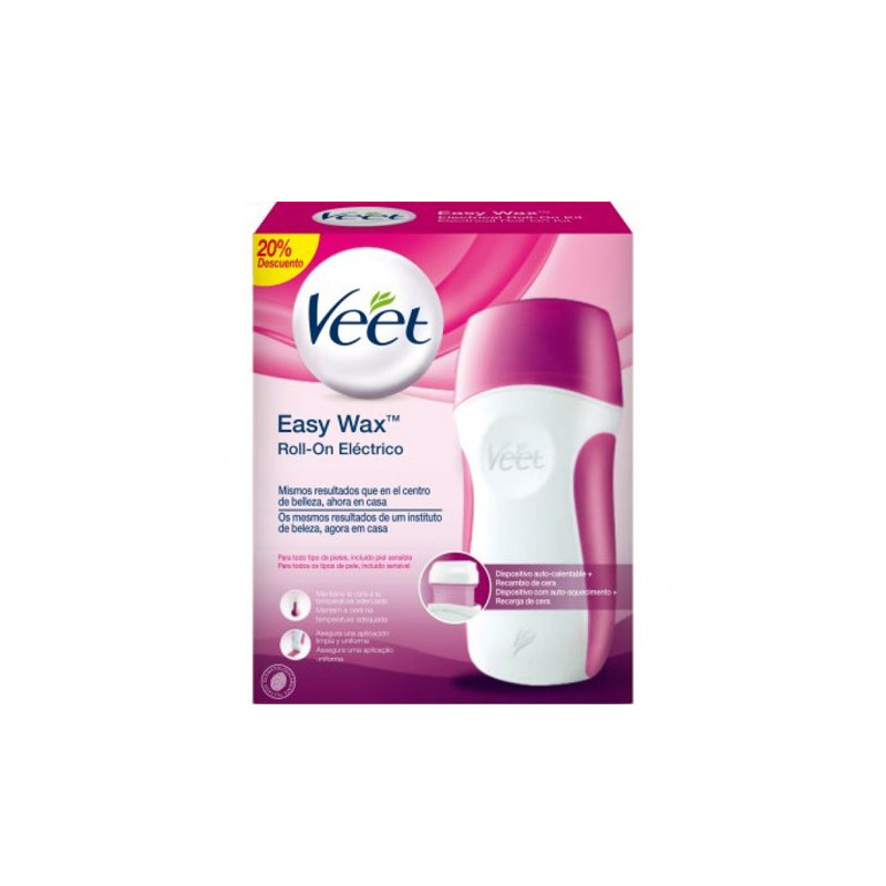 Veet Easy Wax Hair Removal Kit with Warm Wax Roll-on - Hair removal -  Photopoint