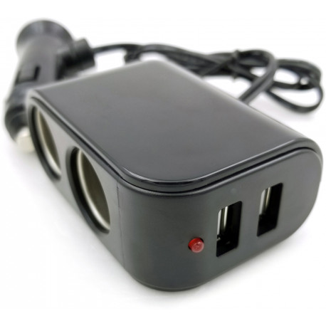 Omega auto voolupesa jagaja 2xUSB 2.4A (44807)