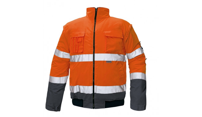 Cerva Clovelly Hi-Vis talvejope oranz/navy 3XL