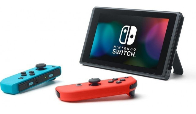 Nintendo Switch + Zelda: Breath of the Wild, red/blue