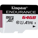Kingston High Endurance 64 GB microSDXC, memory card (white / black, UHS-I (U1), Class 10)