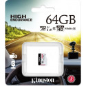 Kingston High Endurance 64 GB microSDXC, memory card (white / black, UHS-I (U1), Class 10)