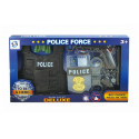 Police set with vest