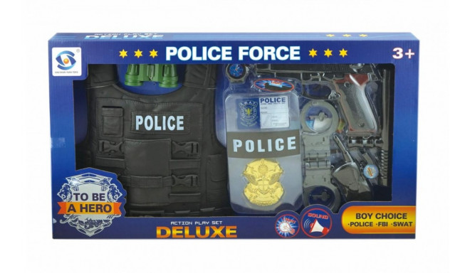 Police set with vest