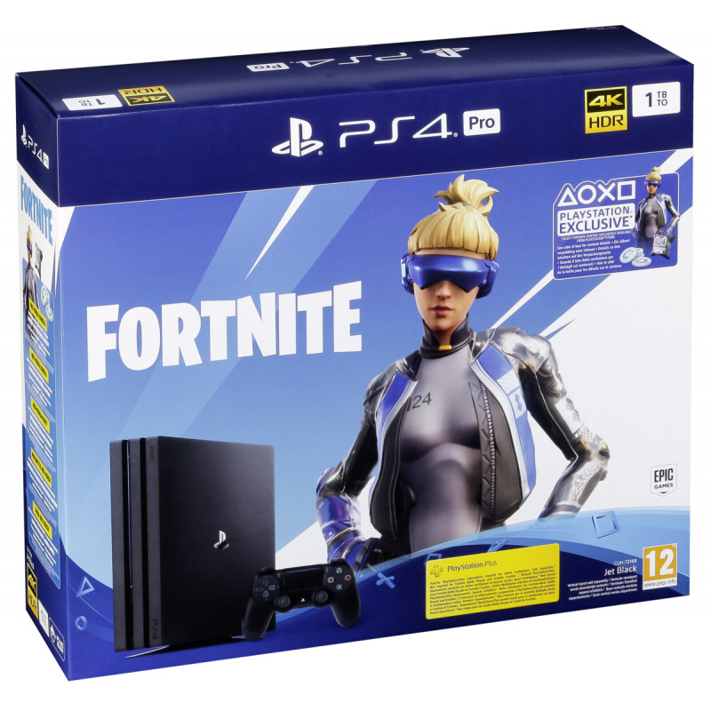 PlayStation 4 Pro 1TB HDD (Jet Black) [Fortnite Neo Versa Bundle]