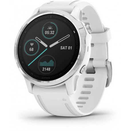 Garmin Fenix 6S, hõbedane/valge