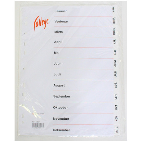 Registrilehed jaanuar-detsember plast, College