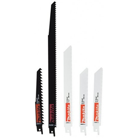 Makita Recipro Saw Blade starter set Uni P-83945, saw blade set (5 pieces)