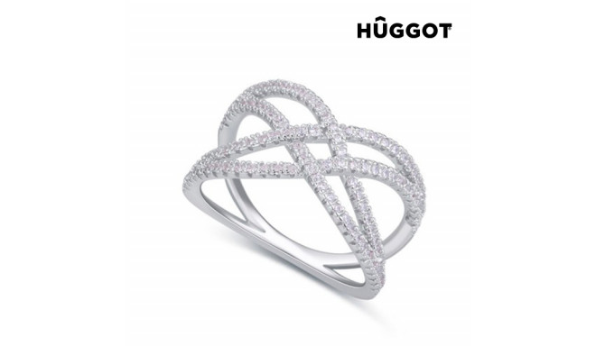 Кольцо Hûggot Diadem из стерлингового серебра 925 пробы с фианитами (17,5 mm)