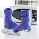 Warm Hug Feet Microwavable Boots (Purple)