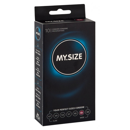 My.Size - My.Size 64mm 10-pcs Презервативы - More feeling for better sex - ...