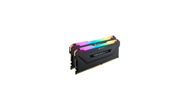 Corsair RAM 16GB RAMKit 2x8GB DDR4 3000MHz 2x288Dimm Unbuffered 15-17-17-35 Vengeance RGB Pro Black Heat
