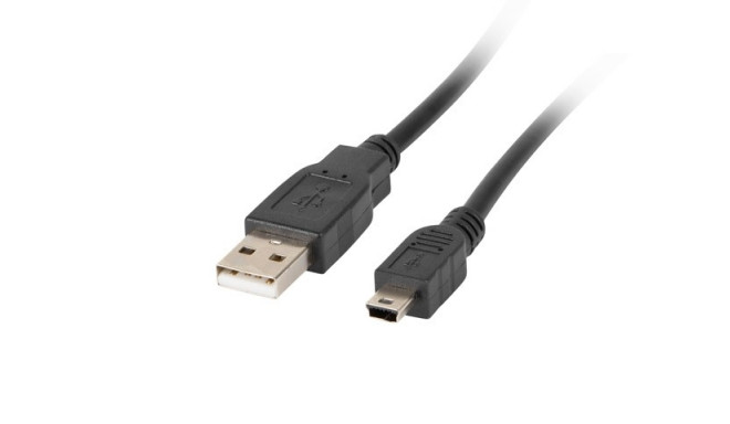 Lanberg kaabel USB 2.0 mini AM-BM5P 1,8m, must