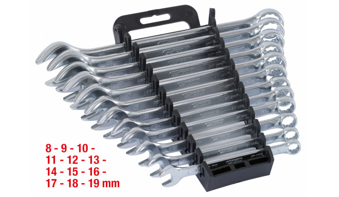 KS Tools Combination Wrench-Set angled 12-pieces 517.0052