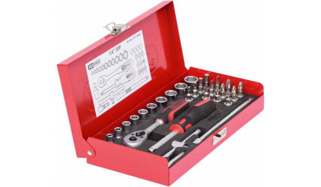 KS Tools 1/4  Socket Wrench-Set 30-pieces 917.4030