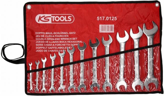 KS Tools Double Spanner-Set 12-pieces 6x7-30x32mm 517.0125