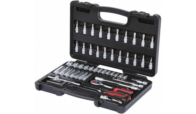 KS Tools 1/4  Socket Wrench-Set 53-pieces 911.0653
