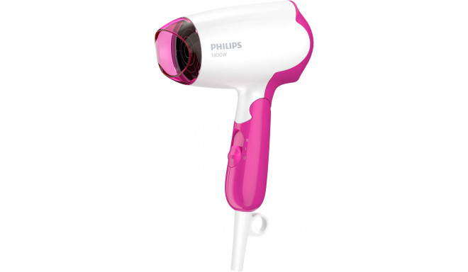 Philips matu fēns DryCare Essential BHD003/00, balts/rozā
