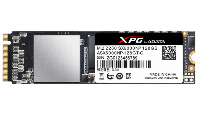 Adata SSD XPG SX6000 M.2 NVME 128GB PCIe Gen3x4