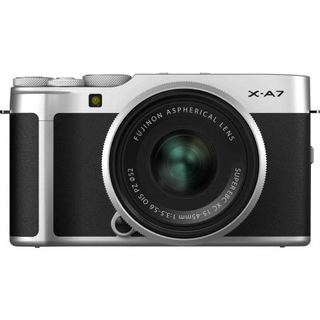Fujifilm X-A7 + 15-45mm Kit, silver