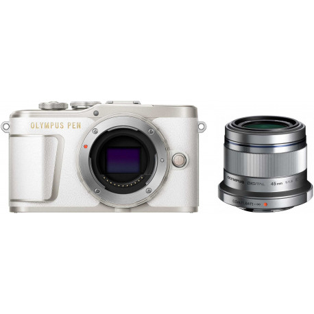 Olympus E-PL9 + 45mm f/1.8, balts/sudrabots