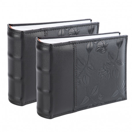 Album B 10x15/100M Flower, black 2pcs