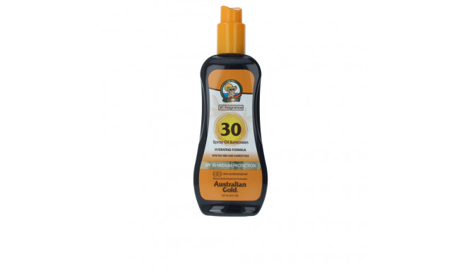 AUSTRALIAN GOLD SUNSCREEN SPF30 spray oil hydrating with carrot 237 ml