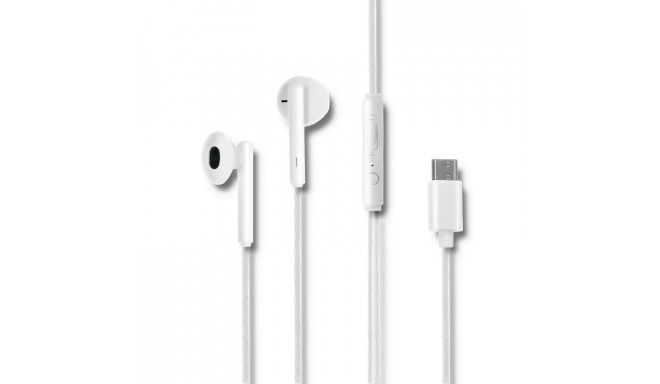 In-ear headphones + microphon USB-C white
