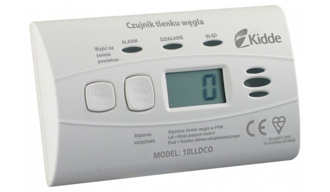 Carbon monoxide alarm with built-in battery 10LLDCO
