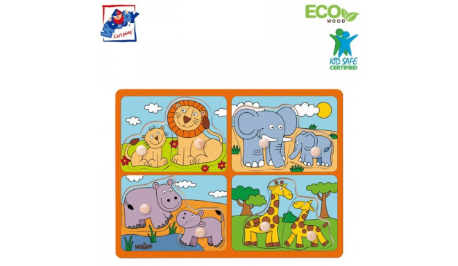 Woody 91914 Eco Wooden Educational Puzzle - e