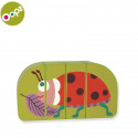 Oops Ladybug Wooden Magnetic Puzzle for kids 