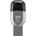 Silicon Power memory card reader 2in1 microSD USB-C/USB-A, grey