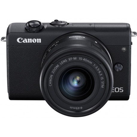 Canon EOS M200 + EF-M 15-45mm IS STM, melns