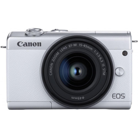 Canon EOS M200 + EF-M 15-45mm IS STM, balts