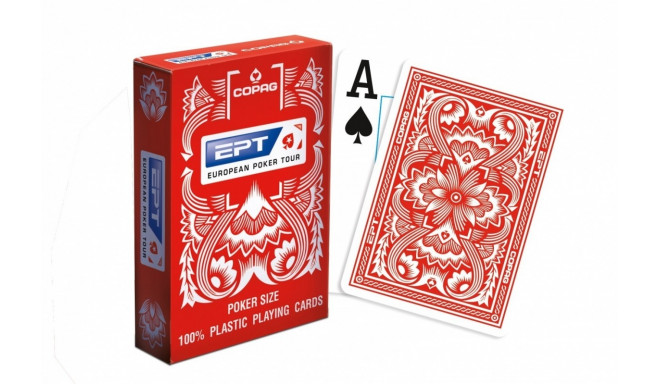 Cards COPAG EPT 100% plastic red