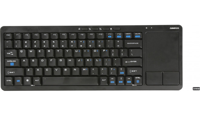Omega bezvadu klaviatūra US SmartTV OKB004B, melna (43666)