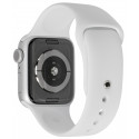 Apple Watch Series 5 GPS 44mm Alu Case Silver White Sport Band