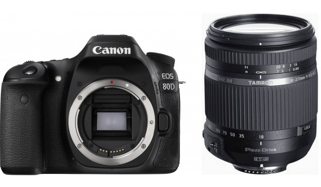 Canon EOS 80D + Tamron 18-270mm PZD TS