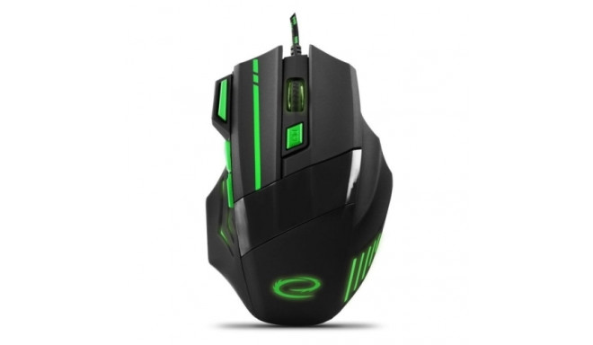 ESPERANZA EGM201G WIRED MOUSE FOR GAMERS 7D OPT. USB MX201 WOLF GREEN