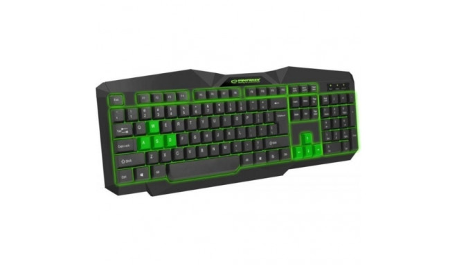 ESPERANZA EGK201G WIRED USB GAMING ILLUMINATED KEYBOARD TIRIONS GREEN