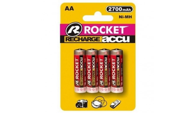 Rocket rechargeable HR6 2700mAh Blister Pack 4pcs.