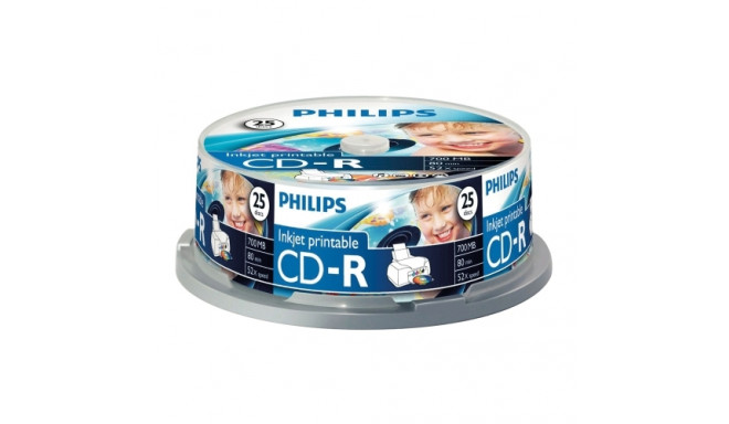 Philips CD-R 700MB 52x 25pcs tower