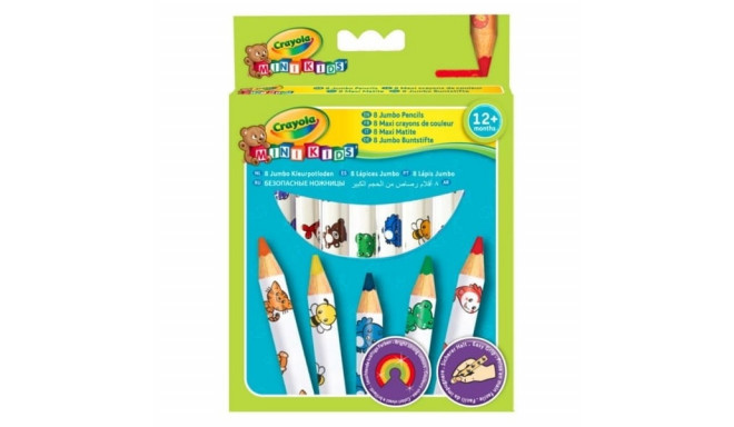 Decorated pencil crayons Jumbo Crayola Baby 8pcs