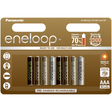 Panasonic eneloop aku AAA 750 8UE Earth